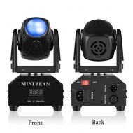 Mini Moving Head Stage Light RGBW (4 in 1) DMX512 Beam Spot LED Lighting Effect 1113 CH for DJ Disco Club Party Dance Wedding Bar Theater Pub Christmas by Leenabao