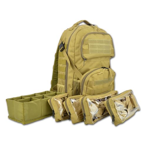  Lightning X Products Lightning X Premium Stocked Tactical EMS/EMT Trauma First Aid Responder Medical Kit Backpack