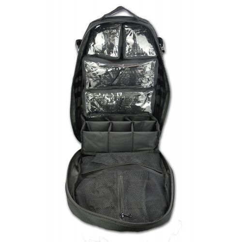  Lightning X Products Lightning X Premium Stocked Tactical EMS/EMT Trauma First Aid Responder Medical Kit Backpack