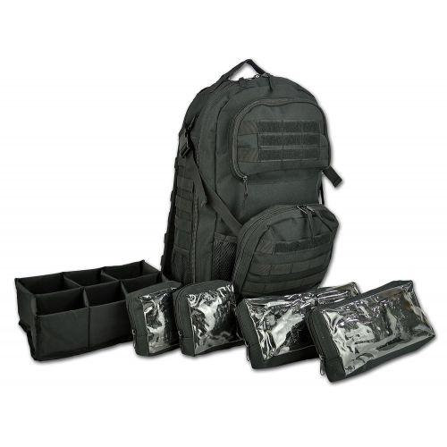  Lightning X Products Lightning X Premium Stocked Tactical EMS/EMT Trauma First Aid Responder Medical Kit Backpack