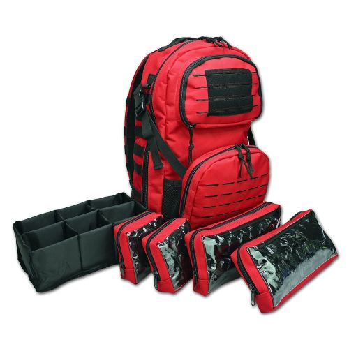  Lightning X Products Lightning X Premium Stocked Tactical EMS/EMT Trauma First Aid Responder Medical Kit Backpack