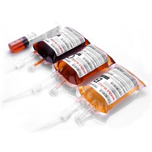  Live Blood of Theme Parties, Lightopia Nurses Day Supplies 10 Pack Blood Bags Drink Container Halloween Decoration Set of 10 IV Bags 11.5 FL OZ, Vampire Party Cups, Halloween Party