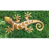 LightsGardenAction Large Metal Gecko Wall Art 24