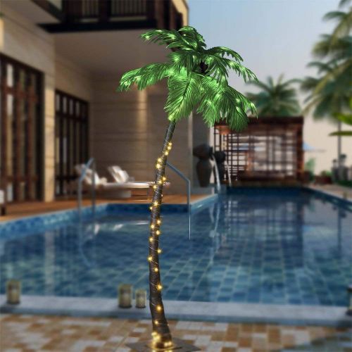  Lightshare 5FT Palm Tree, 56LED Lights, Decoration For Home, Party, Christmas, Nativity, Pool