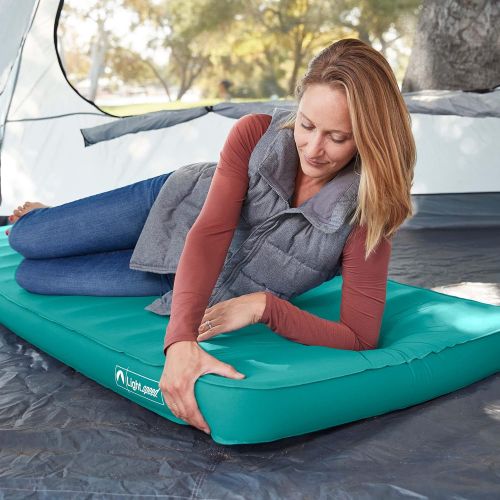  Lightspeed Outdoors XL Super Plush 3 inches FlexForm Premium Self-Inflating Insulated Sleep and Camp Foam Pad