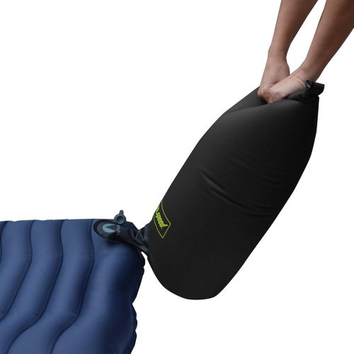  Lightspeed Outdoors Ultralight Flexform Curved Inflatable Air Mat with Pump Bag Compact Single Air Mattress The Cradle Air Mat