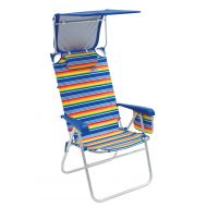 Lightweight Rio Beach Hi-Boy High Seat 17 Folding Beach Chair With Canopy