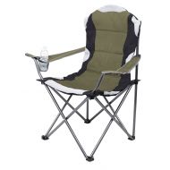 Lightweight Internets Best Padded Camping Folding Chair - Outdoor - Sports - Cup Holder - Comfortable - Carry Bag - Beach - Quad