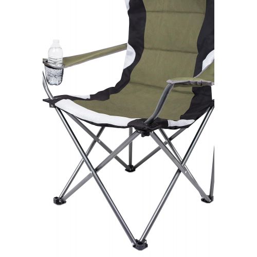  Lightweight Internets Best Padded Camping Folding Chair - Outdoor - Sports - Cup Holder - Comfortable - Carry Bag - Beach - Quad