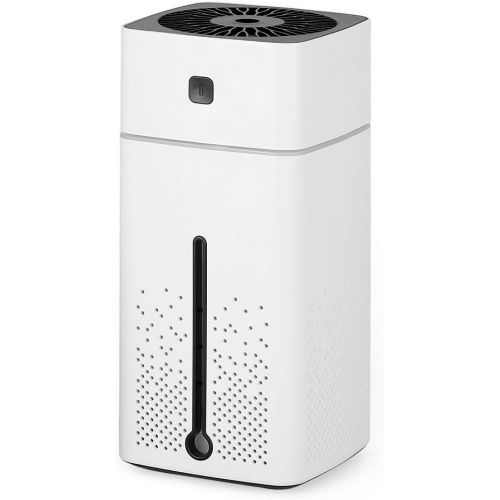  Liheya Humidifiers for Bedroom, Cool Mist Humidifiers for Babies, Small Desktop Humidifier for Bedroom Office Nursery, 1L Water Tank, Ultra-quiet Operation Process, Auto Shut Off (White)