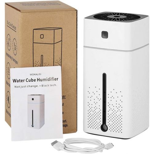  Liheya Humidifiers for Bedroom, Cool Mist Humidifiers for Babies, Small Desktop Humidifier for Bedroom Office Nursery, 1L Water Tank, Ultra-quiet Operation Process, Auto Shut Off (White)