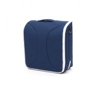 Liitrton Multifunctional Infant Travel Tote Foldable Portable Bassinet Crib Diaper Bag for Home Travel (Navy Blue)