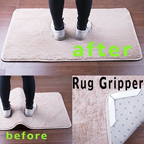  Likang Carpet Gripper, Anti Curling and Non Slip Rug Gripper, Flatten Carpet Corners, Ideal Non Slip Rug Pad for Your Rug, Stop Slipping Rug Gripper, Carpet Tape and Rug Tape for H