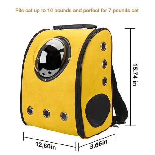  Likoe_US Travel Accessory Feather Space Capsule Transport Dog Bag for Small Puppy Chihuahua Pet Cat Carrier Backpack Crate Cage
