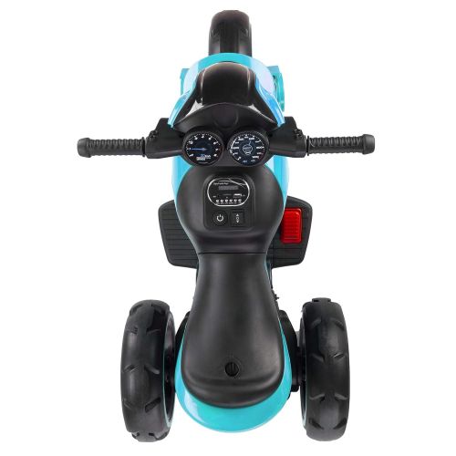  Lil Rider Ride-On Toy Trike Motorcycle - Battery Operated Electric Tricycle for Toddlers with Built-in Sound, Lights & MP3 Input (Blue)