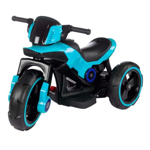  Lil Rider Ride-On Toy Trike Motorcycle - Battery Operated Electric Tricycle for Toddlers with Built-in Sound, Lights & MP3 Input (Blue)