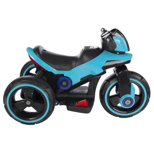  Lil Rider Ride-On Toy Trike Motorcycle - Battery Operated Electric Tricycle for Toddlers with Built-in Sound, Lights & MP3 Input (Blue)