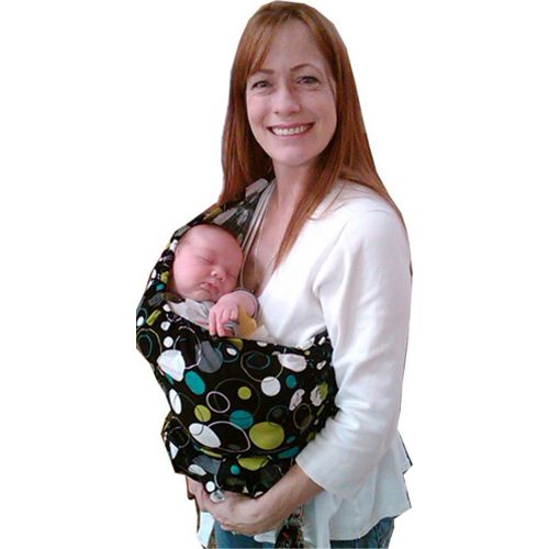  Lil Cub Hub Cub Co-Z Sugar Dots Convertible Carrier, Chocolate Brown/Baby Blue, Large