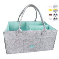 [아마존베스트]Lil Dandelion Baby Diaper Caddy Organizer - Baby Shower Gift Basket For Boys Girls | Diaper Tote Bag | Nursery Storage Bin for Changing Table | Newborn Registry Must Haves | Portable Car Travel