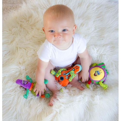  Lil Jammerz Baby Music Toys for Car Seat or Stroller: Includes a Bluetooth Speaker, Downloadable App That Streams Music or White Noise, and Plush Rattle & Squeaky Toy