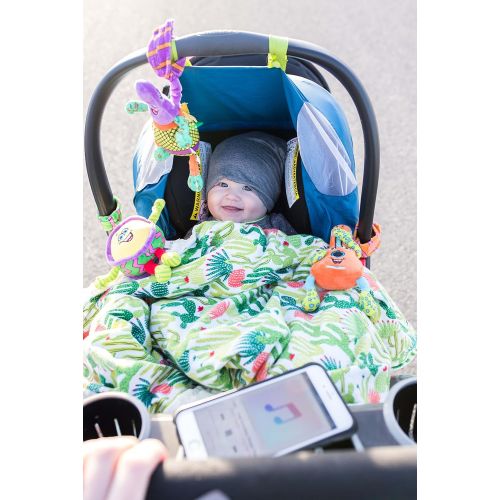  Lil Jammerz Baby Music Toys for Car Seat or Stroller: Includes a Bluetooth Speaker, Downloadable App That Streams Music or White Noise, and Plush Rattle & Squeaky Toy