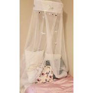 [아마존베스트]Lil Lills Unicorn Bed Canopy - White Mosquito Net Curtains - Unicorn Gift & Bedroom decor/Decoration. for Adult, Kids, Toddlers, Little Girl Tween & Teen