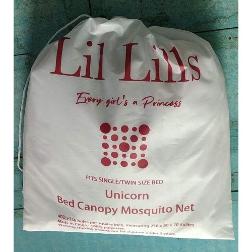  [아마존베스트]Lil Lills Unicorn Bed Canopy - White Mosquito Net Curtains - Unicorn Gift & Bedroom decor/Decoration. for Adult, Kids, Toddlers, Little Girl Tween & Teen