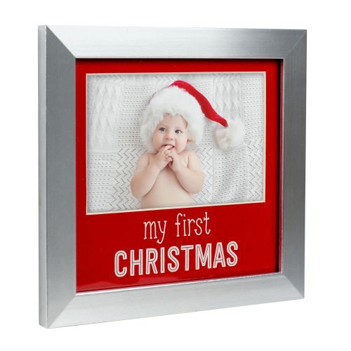  Lil Peach Baby’s First Christmas Holiday Photo Frame, Perfect Christmas Baby Gift for New Parents to Celebrate Baby’s First Holiday