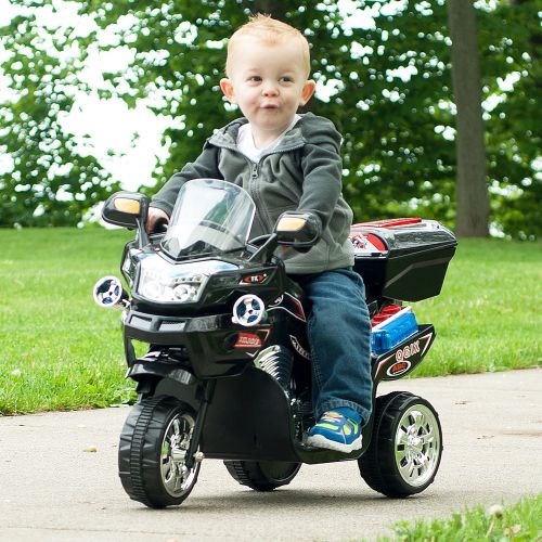  Lil Rider Ride on Toy, 3 Wheel Motorcycle Trike for Kids by Hey! Play! ? Battery Powered Ride on Toys for Boys and Girls, 2 - 5 Year Old - Black FX