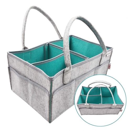  Lil Wuv Bug by Elev8ed Cre8ion Lil WUV Bug - Baby Caddy Organizer | Baby Diaper Storage Caddy | Portable Large Grey...