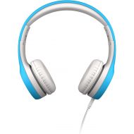 LilGadgets Connect+ Kids Premium Volume Limited Wired Headphones with SharePort and Inline Microphone (Children, Toddlers) - Blue