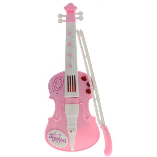  [아마존베스트]LilPals Amazing Child Prodigy Violin Toy - High Tech Musical Instrument with 12 Music Demo Sounds and Flashing Lights (Pink)