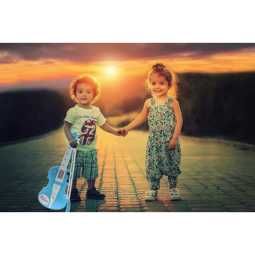  [아마존베스트]LilPals Amazing Child Prodigy Violin Toy - High Tech Musical Instrument with 12 Music Demo Sounds and Flashing Lights (Blue)