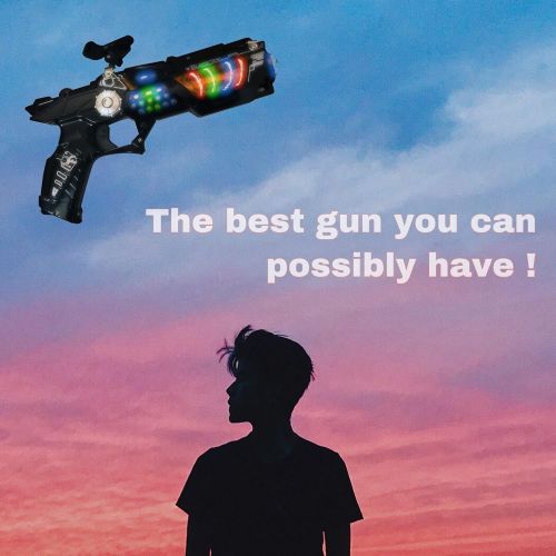  LilPals Space Gun with Flashing LEDs and Sounds. Supper Fun and Colorful