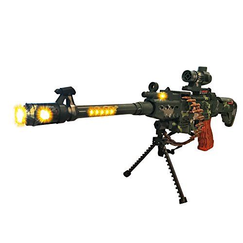  LilPals Special 25 Inch Rapid Fire Machine Gun Toy  With Dazzling Light, Remarkable Sound & Amazing Machine Gun Live Action