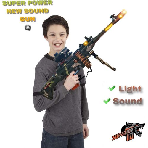  LilPals Special 25 Inch Rapid Fire Machine Gun Toy  With Dazzling Light, Remarkable Sound & Amazing Machine Gun Live Action