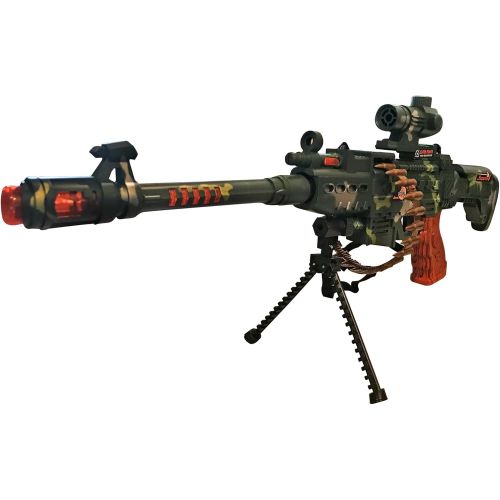  LilPals Special 25 Inch Rapid Fire Machine Gun Toy  With Dazzling Light, Remarkable Sound & Amazing Machine Gun Live Action