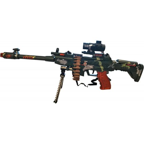  LilPals Special 25 Inch Rapid Fire Machine Gun Toy  With Dazzling Light, Remarkable Sound & Amazing Machine Gun Live Action