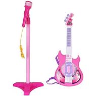 [아마존베스트]LilPals Karaoke Microphone Guitar Musical Prodigy Set - Featuring an Amazing Guitar and Stage Microphone Set with 2 Play Modes. Your Future Rock Star Will be Thrilled to Show Off T
