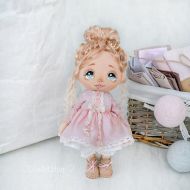 /LiliaArtShop Vintage doll Doll making Valentines Day Personalized doll Textile doll Birthday gift Princess doll Rag doll Gift for girl Art doll Handmade