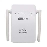 Liliers LILIERS 750Mbps Antenna WiFi Repeater Wireless Range Extender 802.11N Booster Signal Amplifier WLAN EU