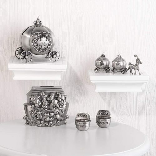  [아마존베스트]Lillian Rose Keepsake Pewter Tooth and Curl Box, Fairytale Coach, 2 x 5