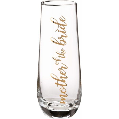  [아마존베스트]Lillian Rose Mother of Bride Stemless Champagne Wedding Toasting Glass, 2x2x5.75, Gold