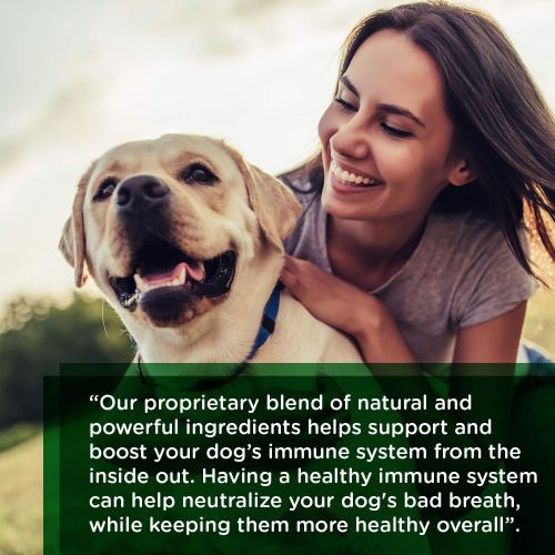  Lillian Ruff Dog Breath Freshener Spray - Spearmint Flavor- Safe for Cats - Fight Bad Breath, Dental Plaque and Tartar - Boost Immune System