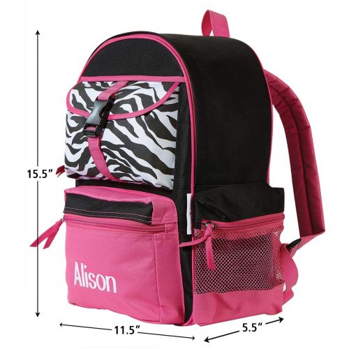  Zebra Personalized Kids Backpack by Lillian Vernon