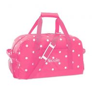 Pink with White Dots Kids Personalized Duffel Bags by Lillian Vernon