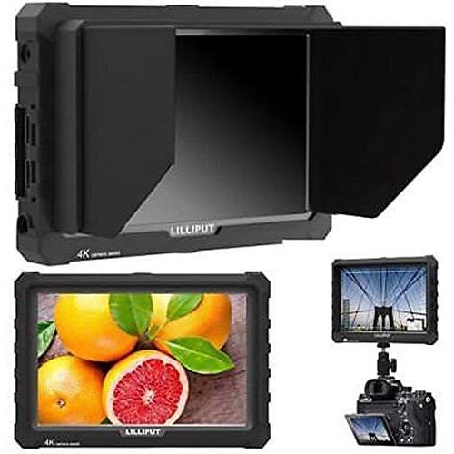  LILLIPUT A7S 7 1920x1200 IPS Screen Camera Field Monitor 4K HDMI Input Output Video for DSLR Mirrorless Camera Sony A7S II A6500 Panasonic GH5 Canon 5D Mark IV DJI Ronin M Black VI