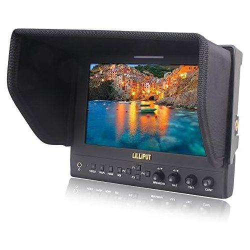  Lilliput LILLIPUT 663OPS2(663S2) 3G-SDI In&out HMDI Output 7LED IPS 800:1 Contrast wSuitCase+folding Sun Shade Cover for DV DSLR Video Camera Such As Canon 500D 600D 1100D 60D 5DII SON