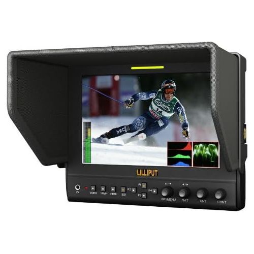  LILLIPUT 663S2(663OPS2) 7Lilliput 663S2 1280x800 IPS screen Pro-Photography Monitor SDI input and output with HDMI,YPbPr Input 16:9 metal shell F970+LP-E6 BATTERY PLATE +META