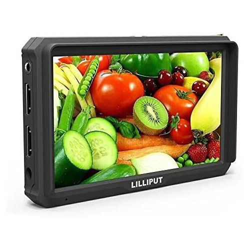  Lilliput A5 5 Inch Camera-Top Broadcast Monitor for 4K HDMIFull HD Camcorder & DSLR with 1920x1080 Native Resolution Application for Taking Photos & Making Movies